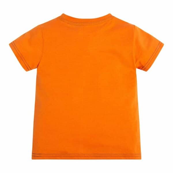 T-Shirt_GUESS_Πορτοκαλί_Print_N3GI01K8HM0-A306_(2) Παιδικό Μπλουζακι με τριγωνικο λογοτυπο Πορτοκαλί GUESS  N3GI01K8HM0-A306 - Image 2