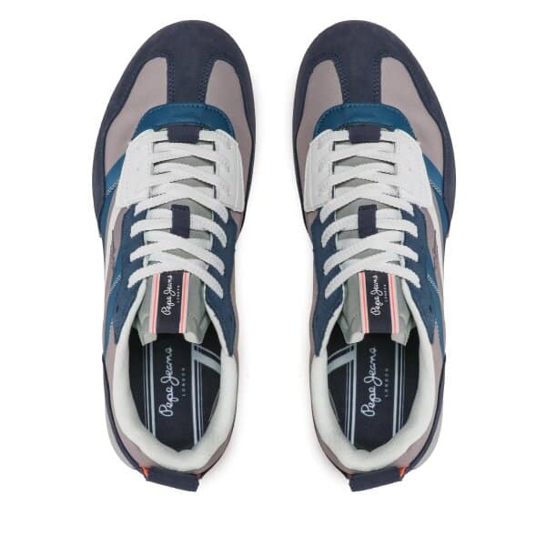 athletika-pepe-jeans-foster-man-print-pms30944-ocean-588 (4) Ανδρικό Παπούτσι PEPE JEANS FOREST MAN PRINT PMS30944 Μπλέ Γκρί - Image 5