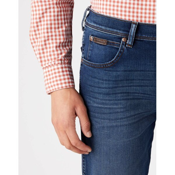 Ανδρικό Παντελόνι Wrangler Texas Slim W12SCV39X TZIN Μπλέ - Image 5