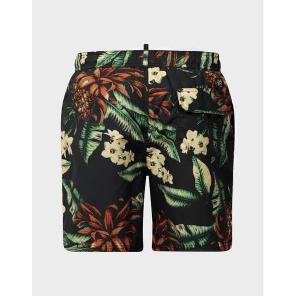vintage-hawaiian-swimshort-mavro-prasino (1) Ανδρικό Μαγιό SUPERDRY HAWAIIAN M3010212A Mαύρο - Image 2