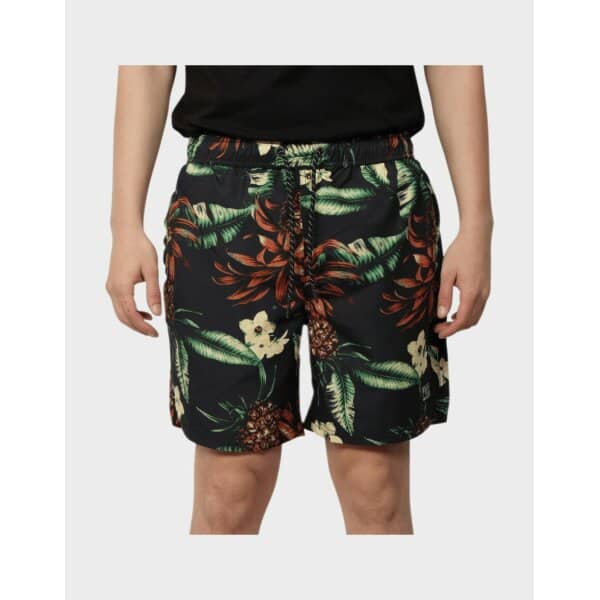 vintage-hawaiian-swimshort-mavro-prasino (3) Ανδρικό Μαγιό SUPERDRY HAWAIIAN M3010212A Mαύρο - Image 4