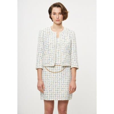 Σακάκι Λευκό Tweed Desiree 04.38001