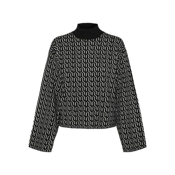 10290620_4249661_front ΓΥΝΑΙΚΕΙΑ ΜΠΛΟΥΖΑ ΜΑΥΡΗ VERO MODA WIDE HIGHNECK PULL 10290620 - Image 1