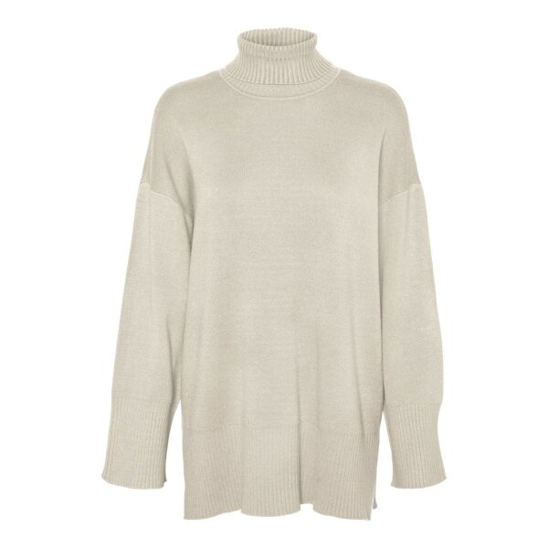 10290626_4356371_front ΓΥΝΑΙΚΕΙΑ ΜΠΛΟΥΖΑ ΜΠΕΖ VERO MODA LONG ROLLNECK PULL 10290626 - Image 1