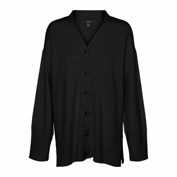 10290642_4356382_front ΓΥΝΑΙΚΕΙΑ ΖΑΚΕΤΑ  ΜΑΥΡΗ VERO MODA V-NECK COATIGAN 10290642 - Image 1