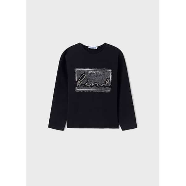 ΠΑΙΔΙΚΗ ΜΠΛΟΥΖΑ ΜΑΥΡΗ ΚΟΡΙΤΣΙ MAYORAL 13-00830-058 - Image 1