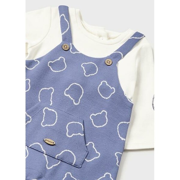 Παιδικό φορμάκι σαλοπέτα με καπέλο μπλε Mayoral 13-02673-080 - Image 4