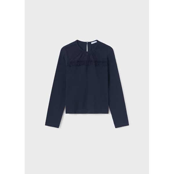 ΠΑΙΔΙΚΗ ΜΠΛΟΥΖΑ ΜΕ ΤΟΥΛΙ  ΜΠΛΕ ΚΟΡΙΤΣΙ MAYORAL 13-07043-066 - Image 1