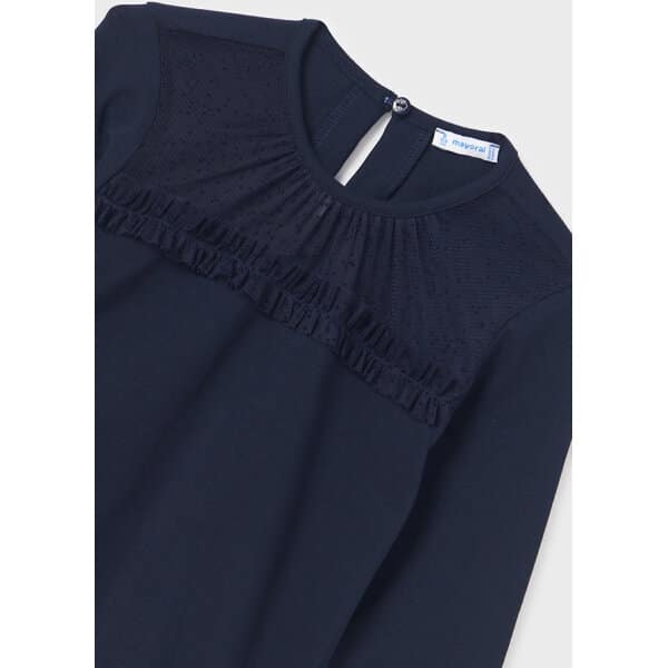 ΠΑΙΔΙΚΗ ΜΠΛΟΥΖΑ ΜΕ ΤΟΥΛΙ  ΜΠΛΕ ΚΟΡΙΤΣΙ MAYORAL 13-07043-066 - Image 2