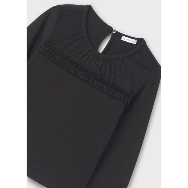 ΠΑΙΔΙΚΗ ΜΠΛΟΥΖΑ ΜΕ ΤΟΥΛΙ ΜΑΥΡΗ ΚΟΡΙΤΣΙ MAYORAL 13-07043-068 - Image 3