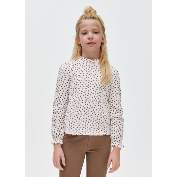 13-07050-075-L-1 ΠΑΙΔΙΚΗ ΜΠΛΟΥΖΑ ΕΚΡΟΥ ΚΟΡΙΤΣΙ MAYORAL 13-07050-075 - Image 1