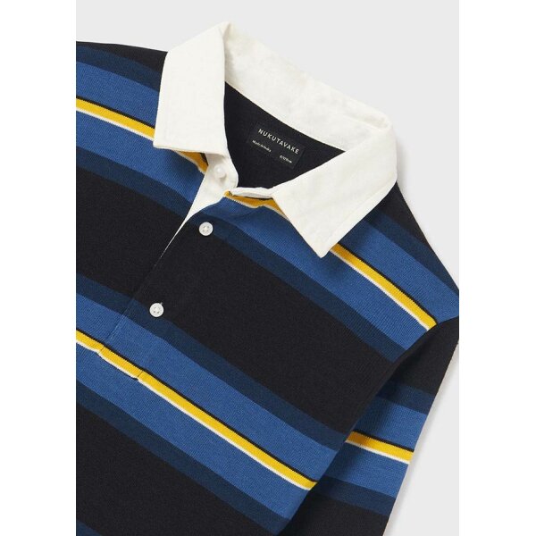 13-07182-038-L-6 ΠΑΙΔΙΚΗ ΜΠΛΟΥΖΑ ΠΟΛΟ ΜΕ ΡΙΓΕΣ ΜΠΛΕ ΑΓΟΡΙ MAYORAL 13-07182-038 - Image 3