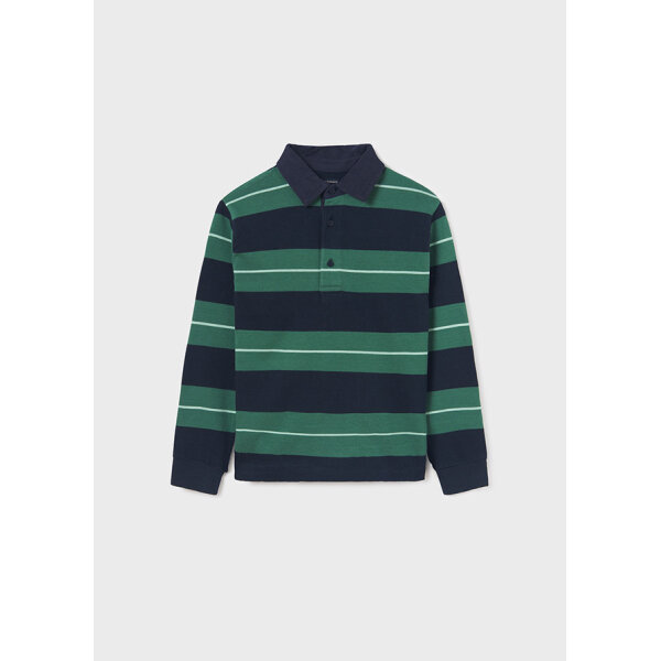 ΠΑΙΔΙΚΗ ΜΠΛΟΥΖΑ ΠΟΛΟ ΜΕ ΡΙΓΕΣ ΠΡΑΣΙΝΟ ΑΓΟΡΙ MAYORAL 13-07182-039 - Image 3