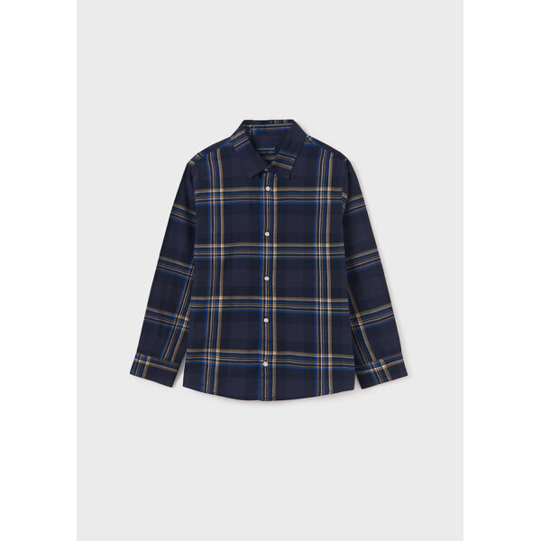 13-07189-055-L-4 ΠΑΙΔΙΚΟ ΠΟΥΚΑΜΙΣΟ ΚΑΡΟ ΜΠΛΕ  ΑΓΟΡΙ MAYORAL 13-07189-055 - Image 4