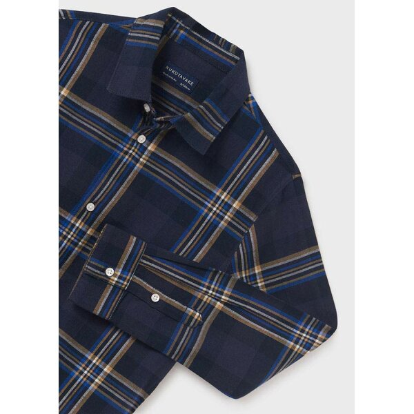 13-07189-055-L-6 ΠΑΙΔΙΚΟ ΠΟΥΚΑΜΙΣΟ ΚΑΡΟ ΜΠΛΕ  ΑΓΟΡΙ MAYORAL 13-07189-055 - Image 2