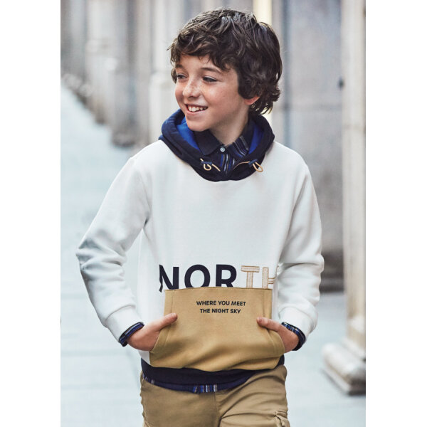 ΠΑΙΔΙΚΗ ΜΠΛΟΥΖΑ ΦΟΥΤΕΡ ΕΚΡΟΥ ΑΓΟΡΙ MAYORAL 13-07425-090 - Image 1