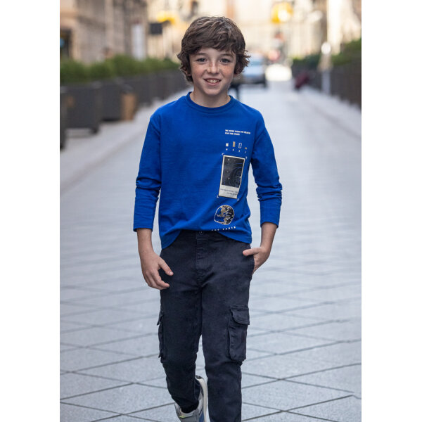 13-07529-072-L-3 ΠΑΙΔΙΚΟ ΠΑΝΤΕΛΟΝΙ  CARGO ΜΠΛΕ ΑΓΟΡΙ MAYORAL 13-07529-072 - Image 1