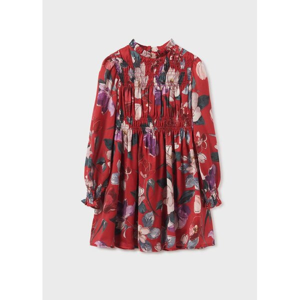 ΠΑΙΔΙΚΟ ΦΟΡΕΜΑ ΚΟΚΚΙΝΟ FLORAL ΚΟΡΙΤΣΙ MAYORAL 13-07955-090 - Image 3