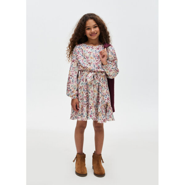 13-07961-095-L-3 ΠΑΙΔΙΚΟ ΦΟΡΕΜΑ ΛΕΥΚΟ FLORAL ΚΟΡΙΤΣΙ MAYORAL 13-07961-095 - Image 1