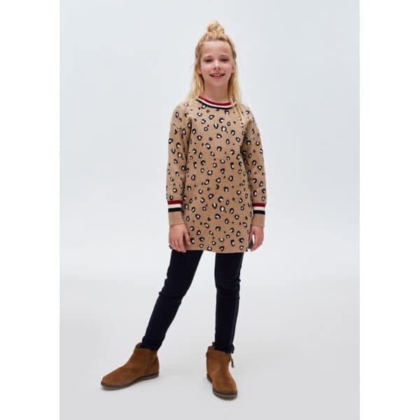 13-07964-063-L-3 ΠΑΙΔΙΚΟ ΦΟΡΕΜΑ ΠΛΕΧΤΟ ΕΚΡΟΥ  ΚΟΡΙΤΣΙ MAYORAL 13-07964-063 - Image 1