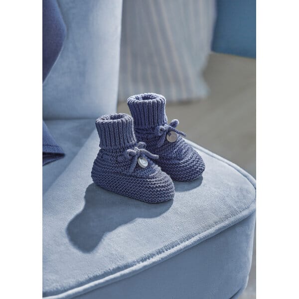 13-09696-077-L-1 Καλτσοπάπουτσα πλεκτά μπλε Mayoral 13-09696-077 - Image 1