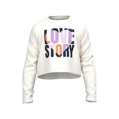 ΠΑΙΔΙΚΗ ΜΠΛΟΥΖΑ ΛΕΥΚΗ CROP ΚΟΡΙΤΣΙ NAME IT 13222408