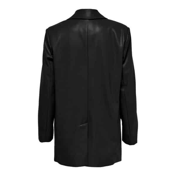 15266893_4107457_back ΓΥΝΑΙΚΕΙΟ ΣΑΚΑΚΙ ΜΑΥΡΟ ONLY LEATHER BLAZER TLR 15266893 - Image 2