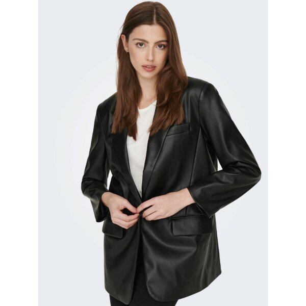 15266893_4107457_detail ΓΥΝΑΙΚΕΙΟ ΣΑΚΑΚΙ ΜΑΥΡΟ ONLY LEATHER BLAZER TLR 15266893 - Image 3