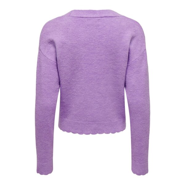 ΓΥΝΑΙΚΕΙΑ ΖΑΚΕΤΑ ΠΛΕΧΤΗ  ONLYROSITTA LS VNECK CARD LAVENDULA 15302052 - Image 2