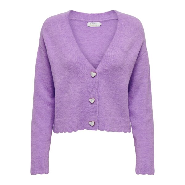 ΓΥΝΑΙΚΕΙΑ ΖΑΚΕΤΑ ΠΛΕΧΤΗ  ONLYROSITTA LS VNECK CARD LAVENDULA 15302052 - Image 1