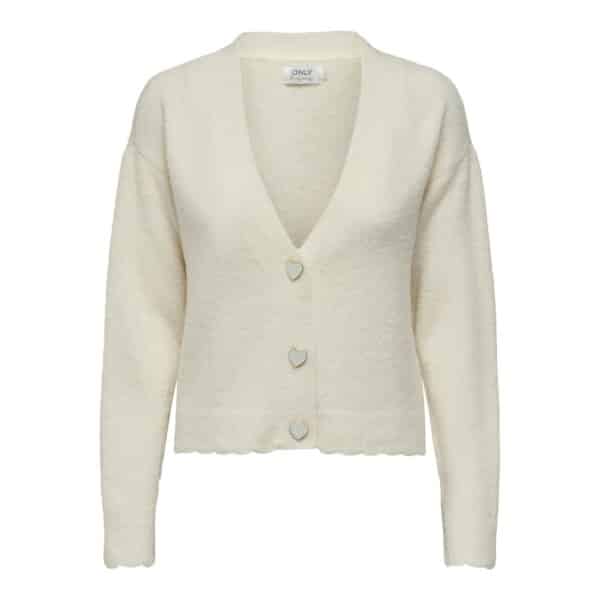 15302052_4300073_front ΓΥΝΑΙΚΕΙΑ ΖΑΚΕΤΑ ΠΛΕΧΤΗ ONLYROSITTA LS VNECK CARD BIRCH 15302052 - Image 1