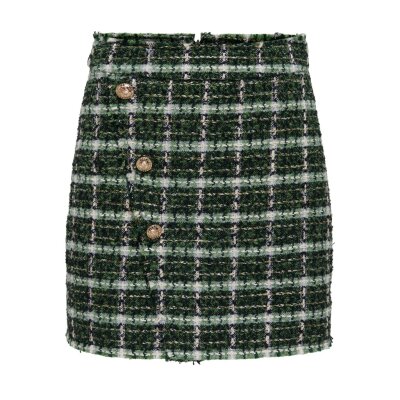 ΓΥΝΑΙΚΕΙΑ ΦΟΥΣΤΑ ΚΑΡΟ ΠΡΑΣΙΝΗ ONLYLALESSIA BOUCLE SKIRT 15302502