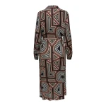 ΓΥΝΑΙΚΕΙΟ ΦΟΡΕΜΑ ONLY MIDI SHIRT DRESS PTM NC12BLACK AOP 15302792 - Image 2