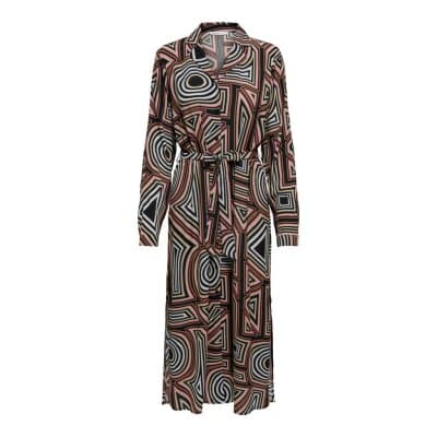 ΓΥΝΑΙΚΕΙΟ ΦΟΡΕΜΑ ONLY MIDI SHIRT DRESS PTM NC12BLACK AOP 15302792