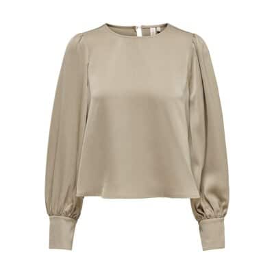 ΓΥΝΑΙΚΕΙΑ ΜΠΛΟΥΖΑ ΜΠΕΖ ONLYJOVANA RUBY LS O-NECK TOP 15303495