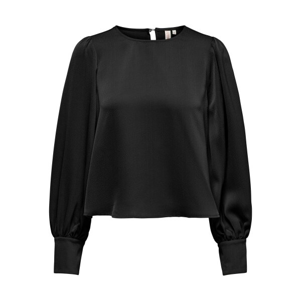 ΓΥΝΑΙΚΕΙΑ ΜΠΛΟΥΖΑ ΜΑΥΡΗ ONLYJOVANA RUBY LS O-NECK TOP 15303495 - Image 2