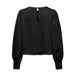 ΓΥΝΑΙΚΕΙΑ ΜΠΛΟΥΖΑ ΜΑΥΡΗ ONLYJOVANA RUBY LS O-NECK TOP 15303495 - Image 4