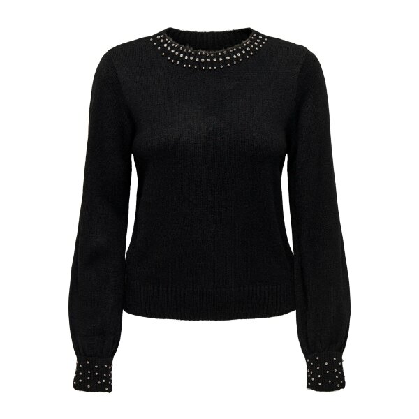 ΓΥΝΑΙΚΕΙΟ ΠΟΥΛΟΒΕΡ ΜΑΥΡΟ ONLY ALESSIA LS BLING O-NECKKNT NC24 15302060 - Image 2