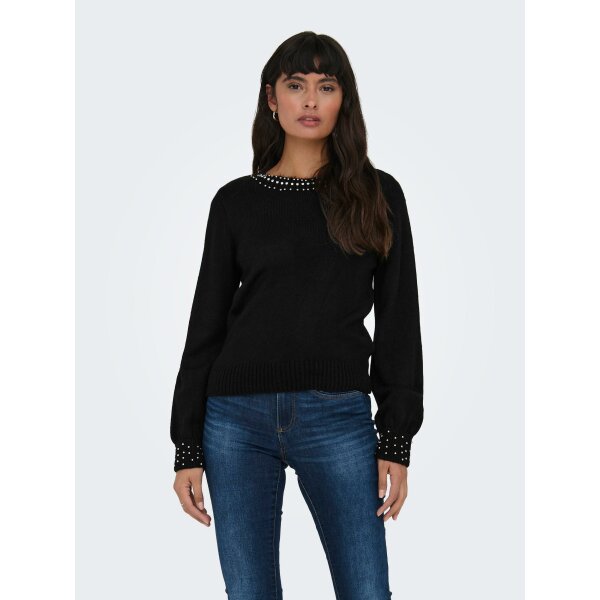 ΓΥΝΑΙΚΕΙΟ ΠΟΥΛΟΒΕΡ ΜΑΥΡΟ ONLY ALESSIA LS BLING O-NECKKNT NC24 15302060 - Image 4