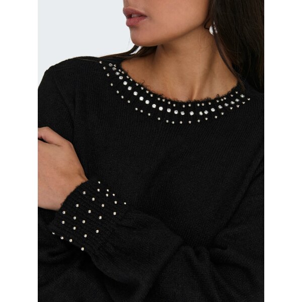 ΓΥΝΑΙΚΕΙΟ ΠΟΥΛΟΒΕΡ ΜΑΥΡΟ ONLY ALESSIA LS BLING O-NECKKNT NC24 15302060 - Image 7