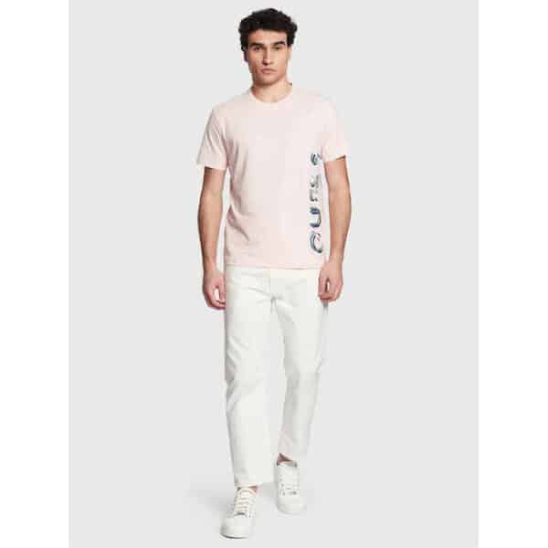 fixedratio_20230426144625_guess_andriko_t_shirt_roz_me_stampa_m3gi22j1314 Ανδρική Μπλούζα GUESS M3GI22J1314 ΡΟΖ - Image 1
