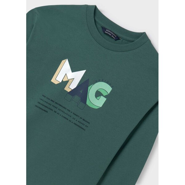 mplouza-stampote-bambaki-bci-gori-menta-XL-6 ΠΑΙΔΙΚΗ ΜΠΛΟΥΖΑ ΠΡΑΣΙΝΗ ΑΓΟΡΙ MAYORAL 13-07075-092 - Image 2