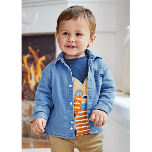 ΠΑΙΔΙΚΟ ΤΖΙΝ ΠΟΥΚΑΜΙΣΟ ΜΠΛΕ MAYORAL 13-02179-065 - Image 1