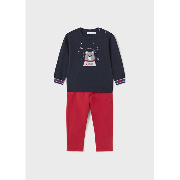 13-02544-075-L-4 ΠΑΙΔΙΚΟ ΣΕΤ ΠΑΝΤΕΛΟΝΙ ΜΕ ΖΕΡΣΕΥ ΜΠΛΕ MAYORAL 13-02544-075 - Image 1