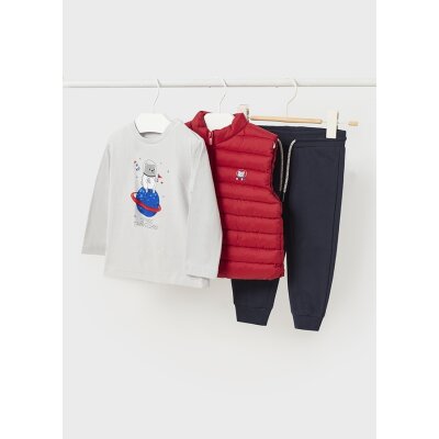 ΠΑΙΔΙΚΟ ΣΕΤ ΦΟΡΜΑ ΜΕ ΓΙΛΕΚΟ ΚΟΚΚΙΝΟ MAYORAL 13-02695-084