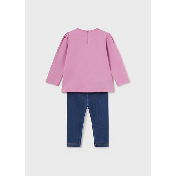 ΠΑΙΔΙΚΟ ΣΕΤ ΚΟΛΑΝ ΠΛΕΚΤΟ DENIM ΡΟΖ MAYORAL 13-02770-092 - Image 3