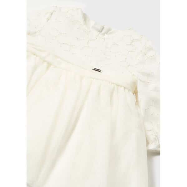 13-02855-024-L-6 Παιδικό Φόρεμα με Τούλι Εκρού Mayoral 13-02855-024 - Image 3