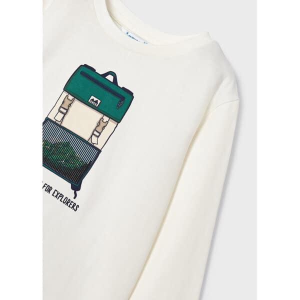 ΠΑΙΔΙΚΗ ΜΠΛΟΥΖΑ ΕΚΡΟΥ ΜΕ ΤΥΠΩΜΑ MAYORAL 13-04028-087 - Image 3