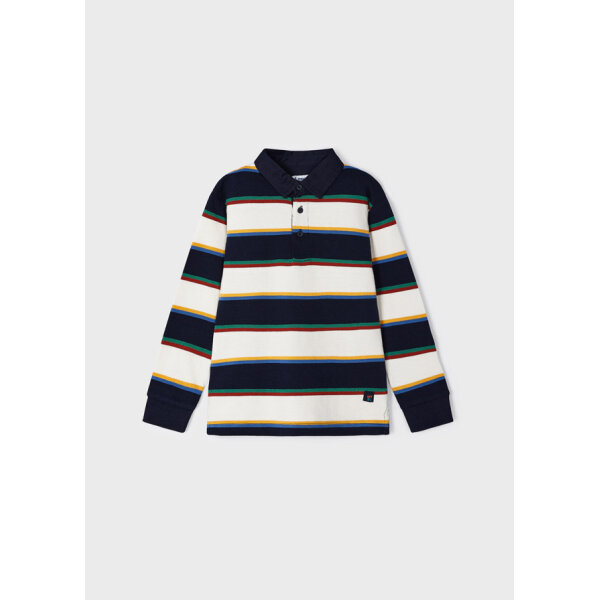 13-04102-037-L-4 ΠΑΙΔΙΚΗ ΜΠΛΟΥΖΑ ΠΟΛΟ ΜΕ ΡΙΓΕΣ ΜΠΛΕ MAYORAL 13-04102-037 - Image 3