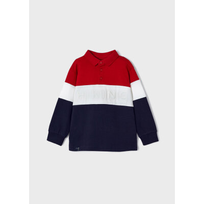 ΠΑΙΔΙΚΗ ΜΠΛΟΥΖΑ ΠΟΛΟ COLOR BLOCK ΚΟΚΚΙΝΟ MAYORAL 13-04104-049